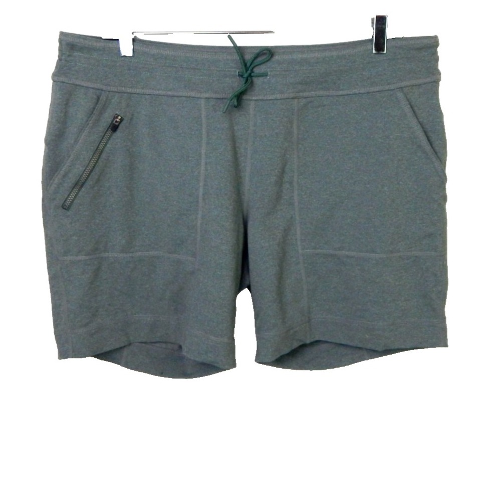 Title Nine Shorts Spitfire Stretch Knit Drawstring Hiking Green